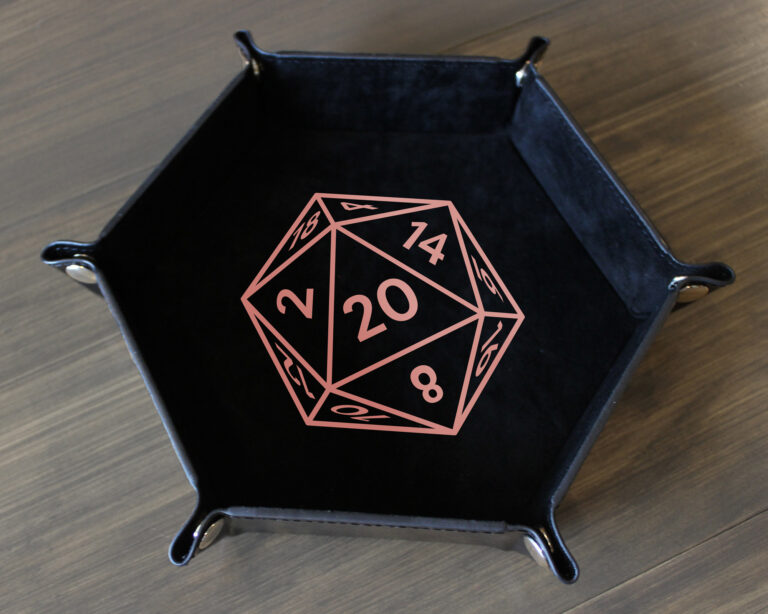 Hexagon Leather Dice Tray - Image 8