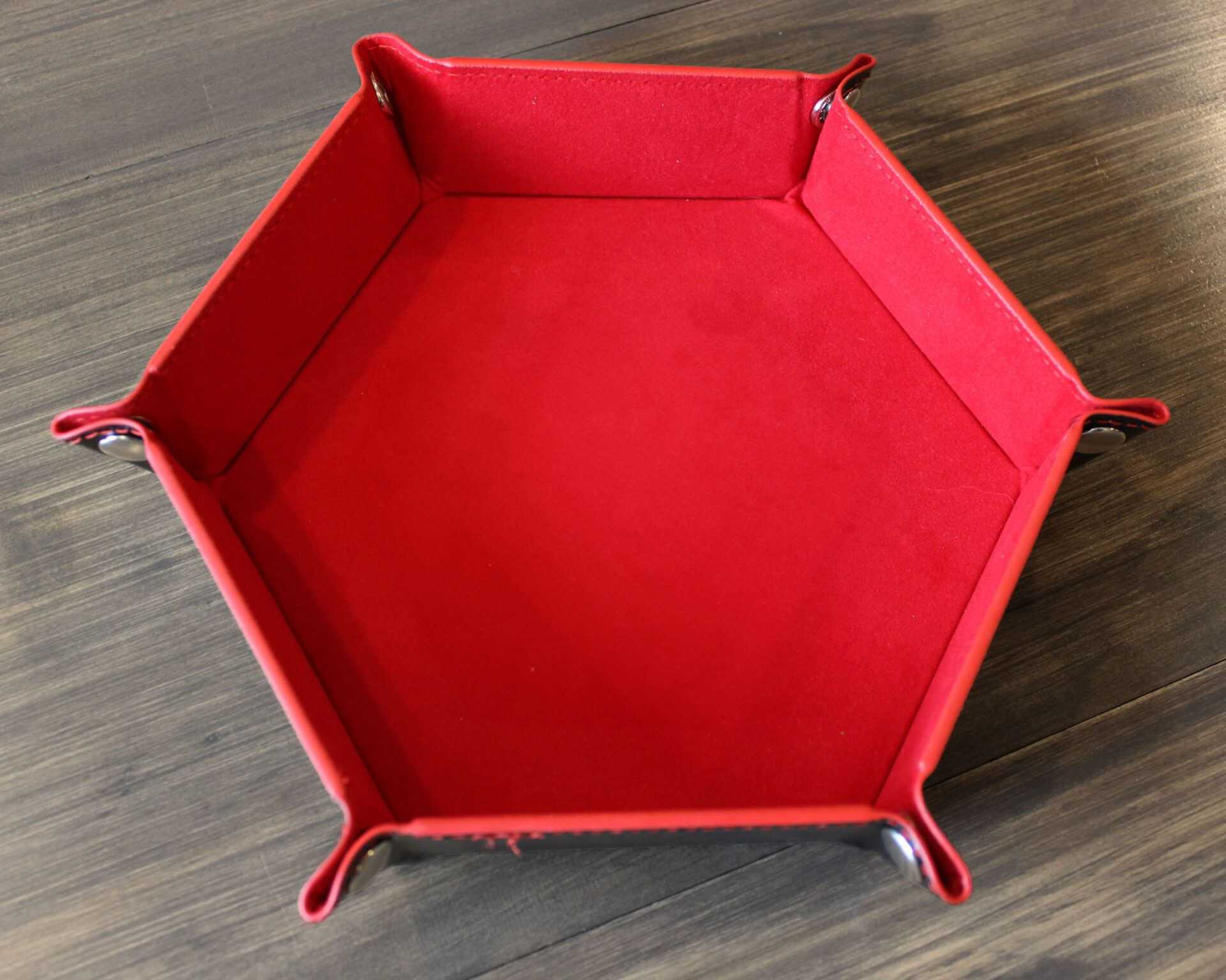 Hexagon Leather Dice Tray - Image 8