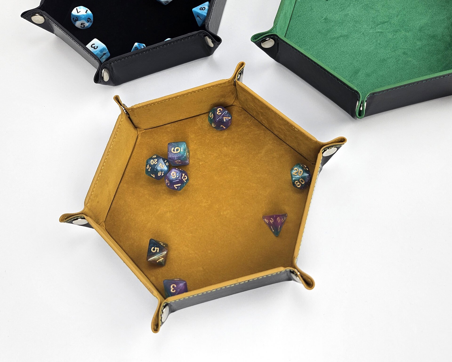 Yellow Dice Tray with Dice