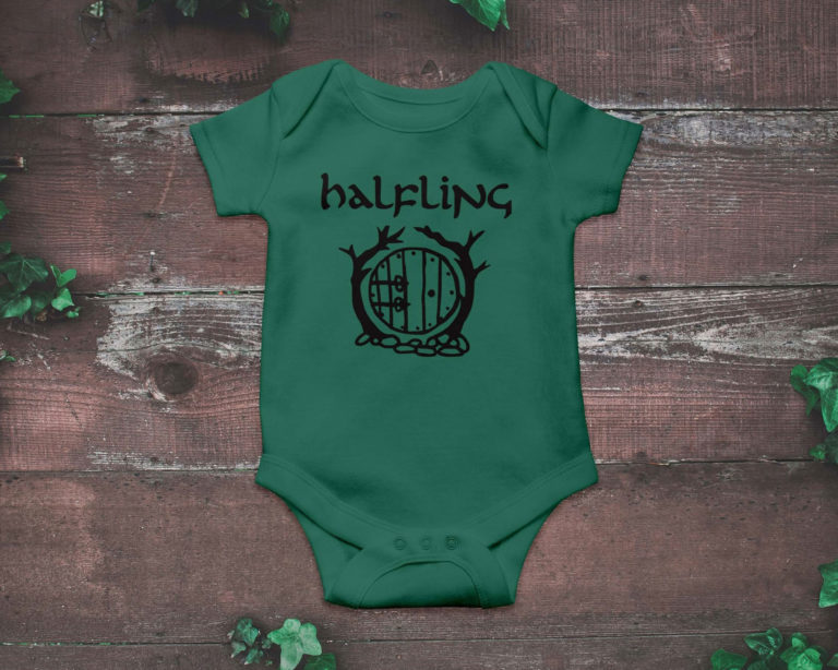 Halfling Onesies® Brand Baby Bodysuit