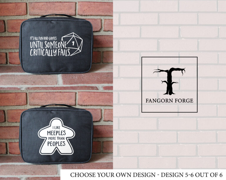 Travel game bag graphic options 5-6
