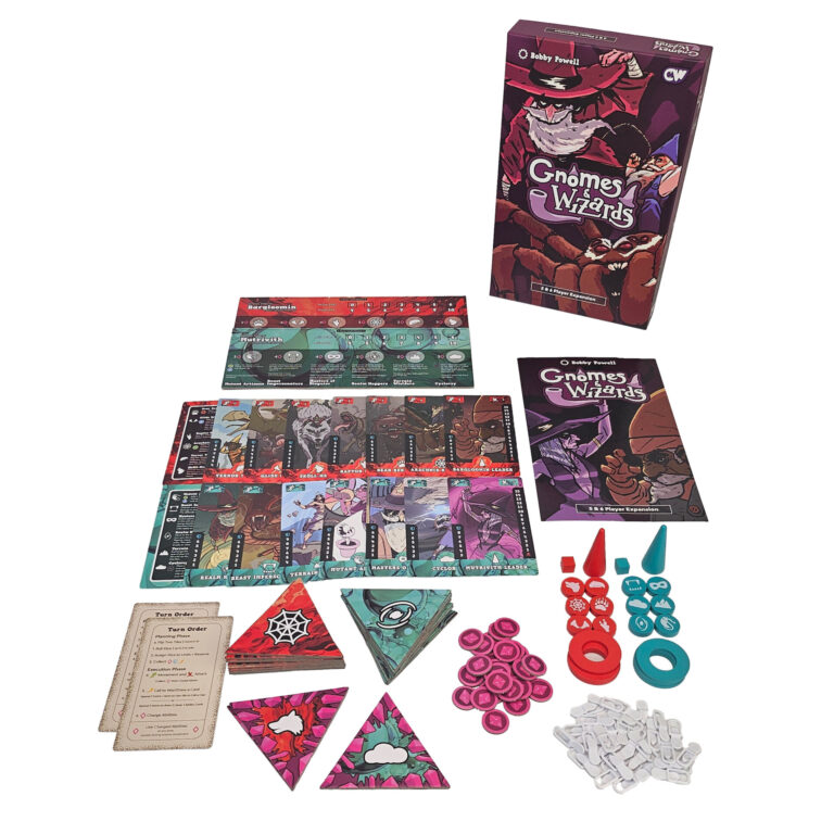 Contents of Gnomes & Wizards 5-6 Player Expansion
