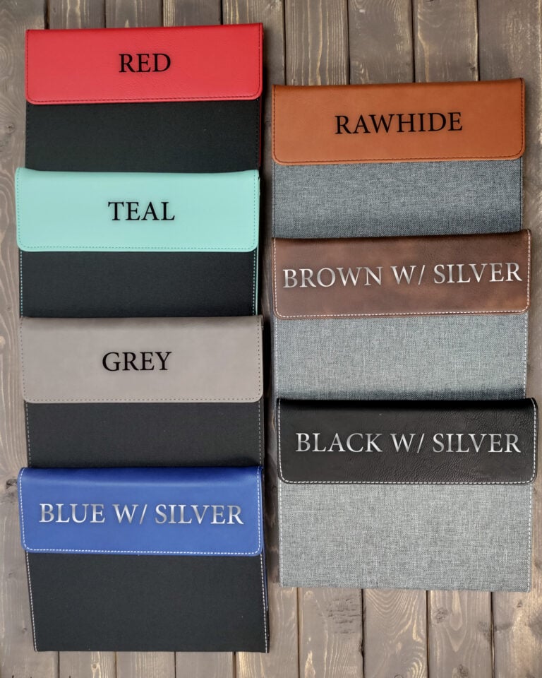 Leather Portfolio Color Options