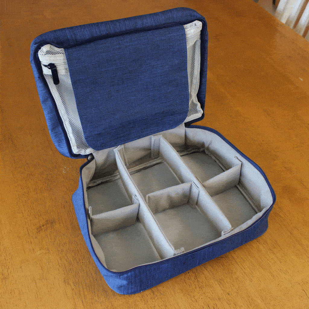 Keep dividers moved to different positions in the bag