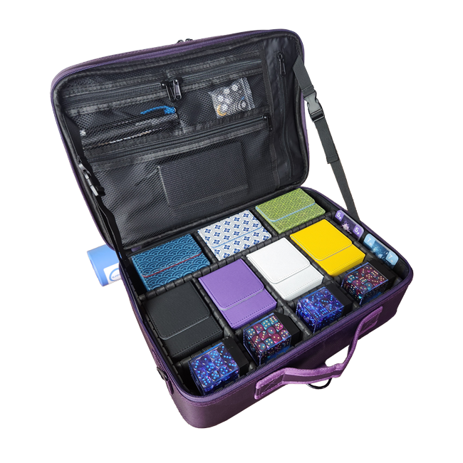 Armory Filled with TCG Deck Boxes and Dice Counters