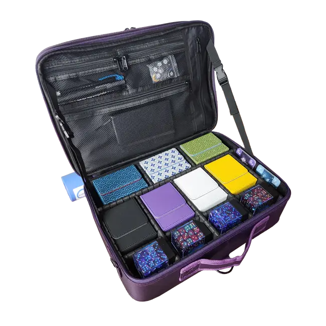 Armory Filled with TCG Deck Boxes and Dice Counters