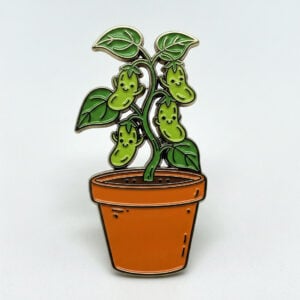 Vine Green Bean Enamel Pin